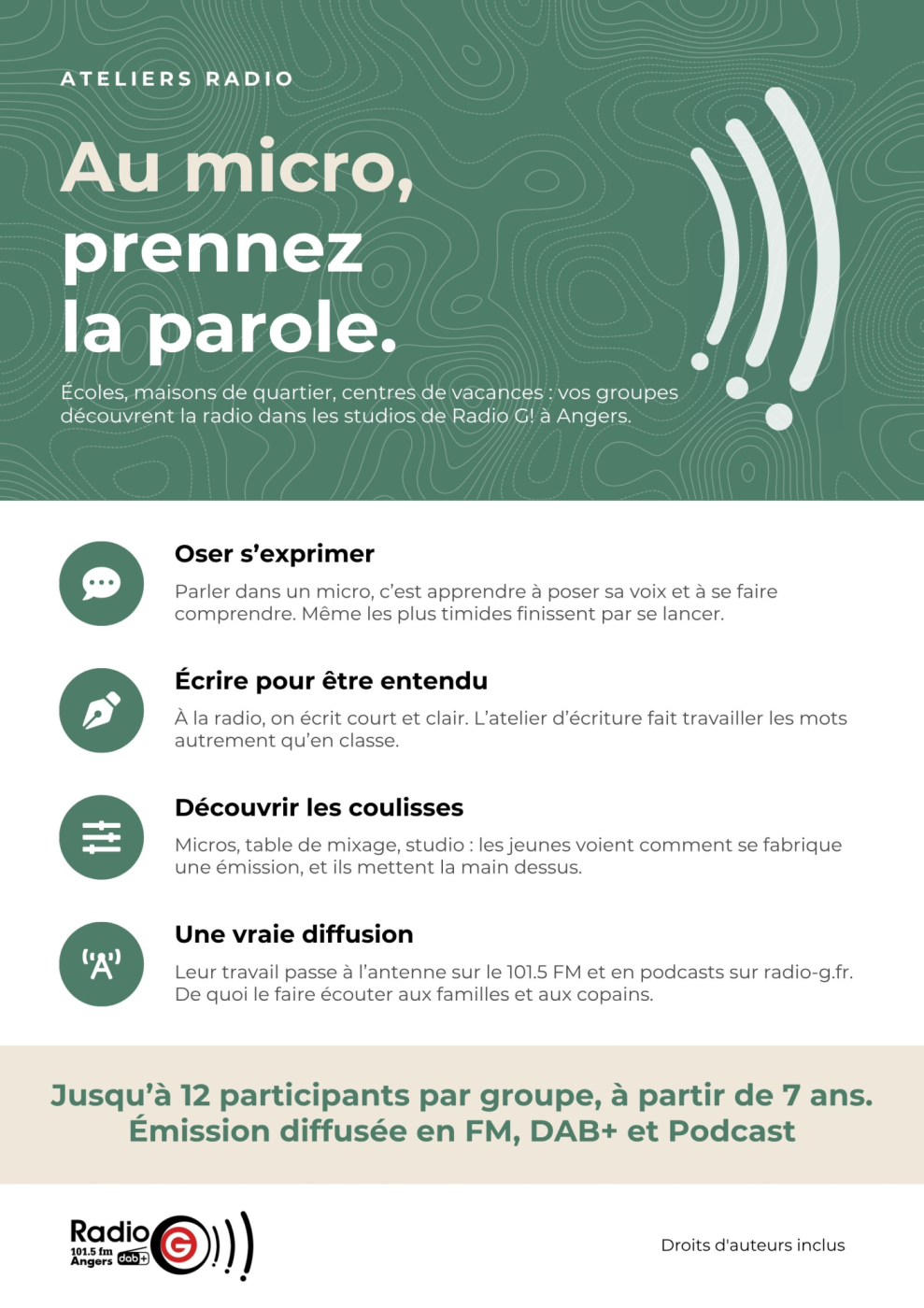 Deroulement des ateliers Ateliers _ Stages EMI