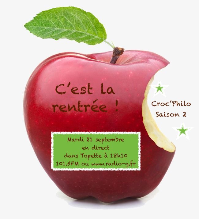 Croc'Philo du 21 09 2021 # La rentrée philosophie chronique philo Croc'Philo du 21 09 2021 # La rentrée