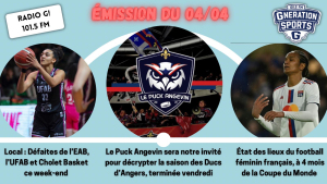 Emission sportive locale et nationale G!nération sports du 04 04 2023