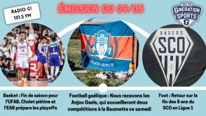 Emission sportive locale et nationale G!nération sports du 09 05 2023