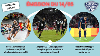 Emission sportive locale et nationale G!nération sports du 14 05 2024