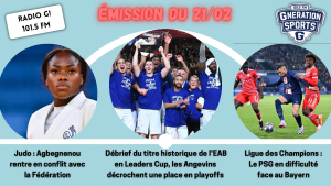 Emission sportive locale et nationale G!nération sports du 21 02 2023