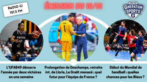 Emission sportive locale et nationale G!nération sports du 10 01 2023