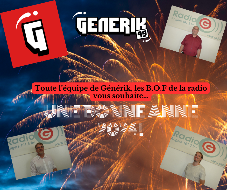 Générik, les BOF de Radio G! du 31 12 2023 Emission G nerik sur les musiques de films Générik, les BOF de Radio G! du 31 12 2023